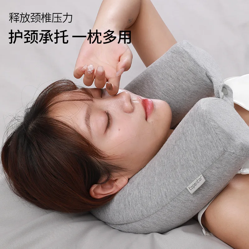 Travel Memory Foam Cylindrical Twist Pillow Can Be Bent At Will Memor Foam Pillow U-Shaped Pillow Portable Neck Support 3