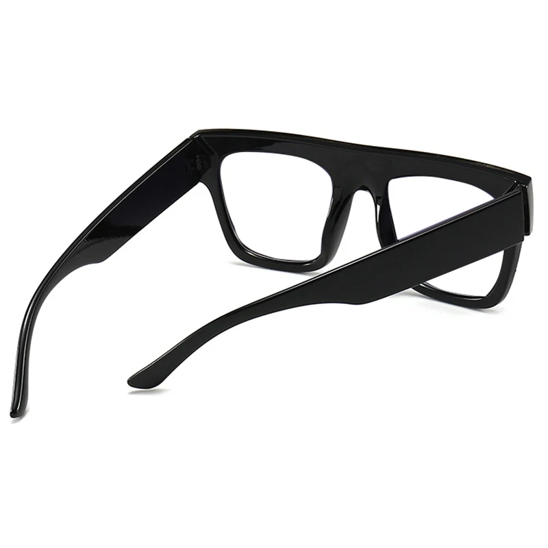 Black Finished Myopia Glasses Men Women Clear Prescription Glasses 0 TO -6 Shortsight Eyewear Brand Square Oversized Eyeglasses 3