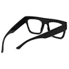 Black Finished Myopia Glasses Men Women Clear Prescription Glasses 0 TO -6 Shortsight Eyewear Brand Square Oversized Eyeglasses 3
