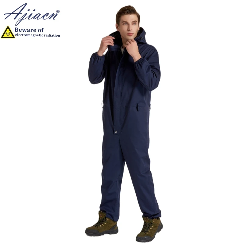 Anti-radiation coveralls EMC laboratory, Electrical equipment room Electromagnetic radiation shielding clothing