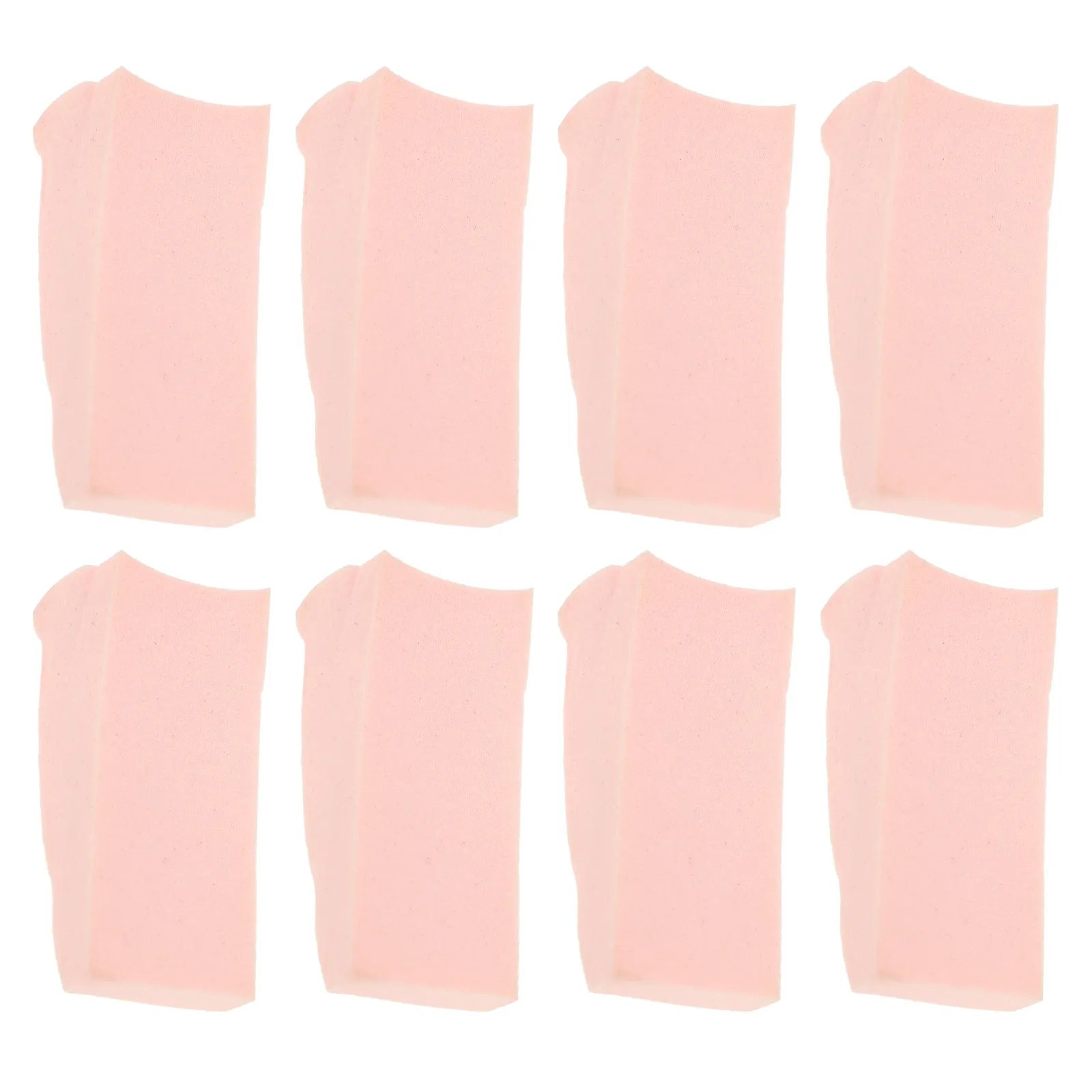 8Pcs 그라디언트 네일 아트 스폰지 DIY 네일 그라디언트 디자인 메이크업 애플리케이터 매니큐어를위한 부드러운 탄성 매니큐어 스폰지