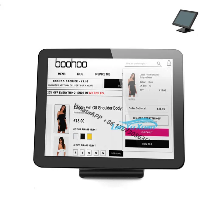 

True Flat 15" Capacitive Touch Screen for POS PC