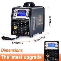 HZXVOGEN 200A 4 In 1 Aluminum Welding Machine Gasless Gas MIG/MMA&ARC/LIFT TIG Inverter Welder Synergy Tool HBM2280 110V 220V 2