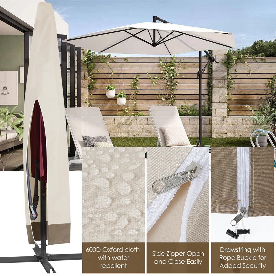 Outdoor Regenschirm Abdeckung - Wasserdicht 600D Oxford Für Garten