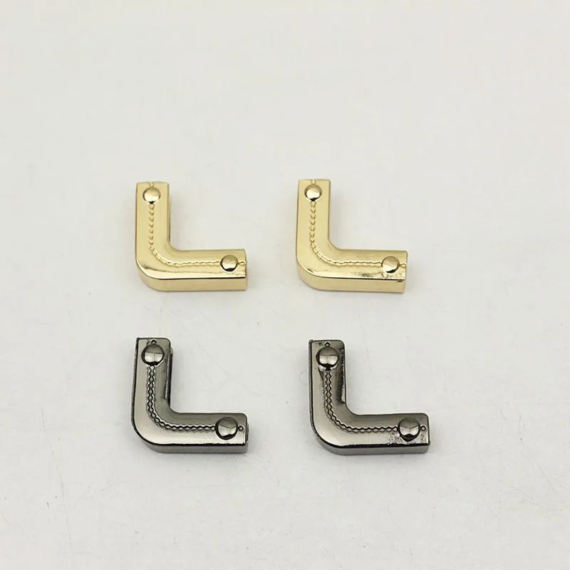 30Pcs 25mm Metal Bag Corner Buckles Screw Handbag Edge Protection Hook Buckle Decoration Hardware Accessories