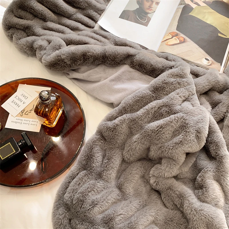 Super Soft Shaggy Faux Fur Blanket Plush Decorative Blankets Blankets For  Bed Sofa Blanket 100*150cm Bed Cover Cubre Cama - AliExpress