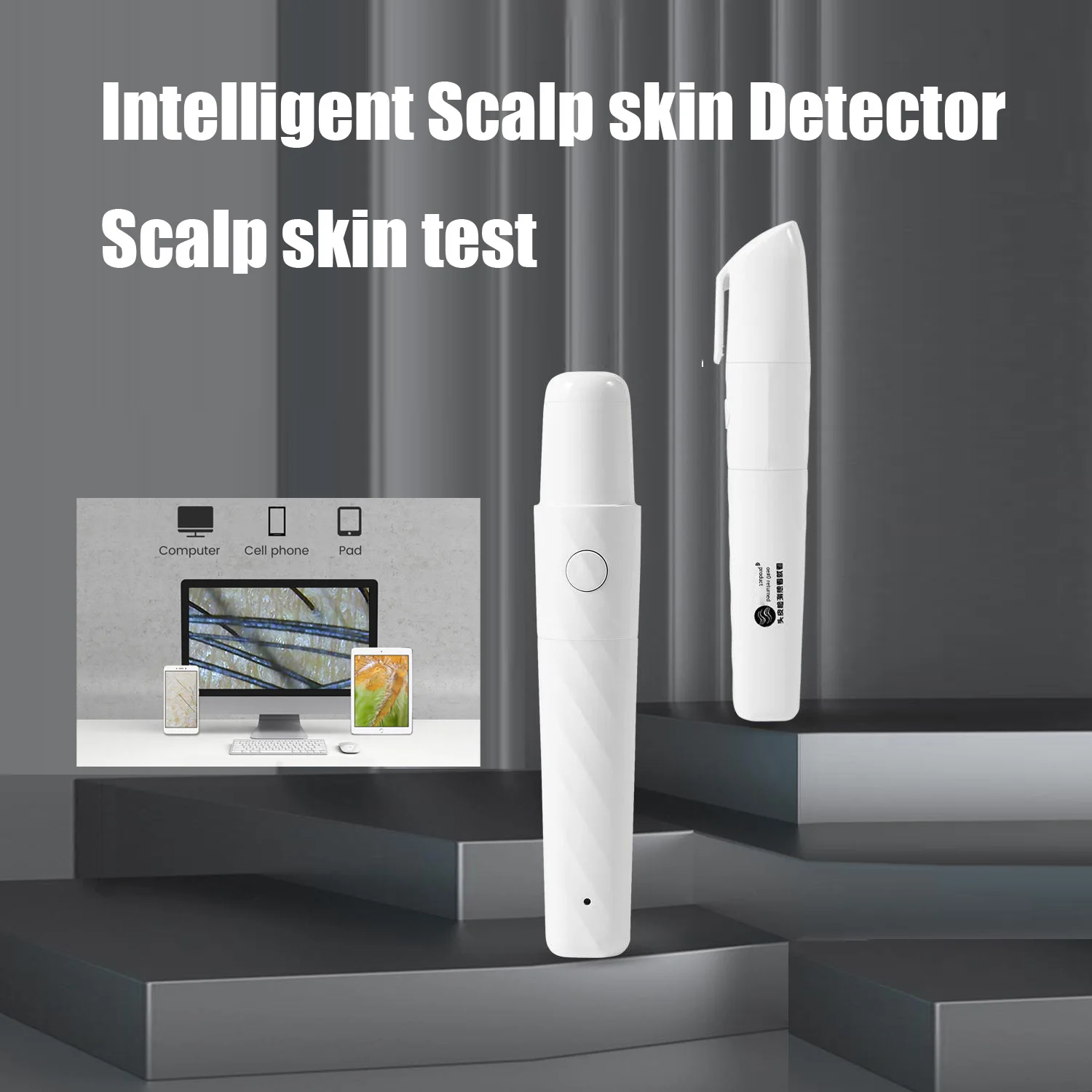 Handheld Dermatoscope Skin Analyzer Machine USB Scalp Diagnostic Machine Microscope for Soldering Facial&Body Analyzer Beauty 1000x wifi electronics digital microscope usb microscope phone pcb repair industrial soldering tool support android ios pc