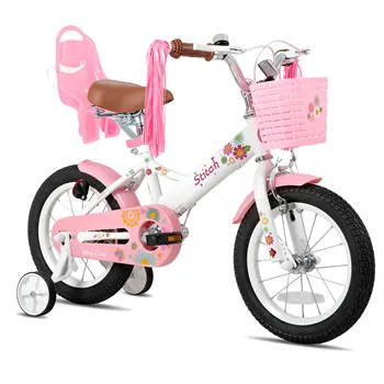 Kids Bike for Ages 2–7 – 12/14/16″ Girls Bike with Doll Seat & Streamers, Boys Bike with Flag & Plate 1