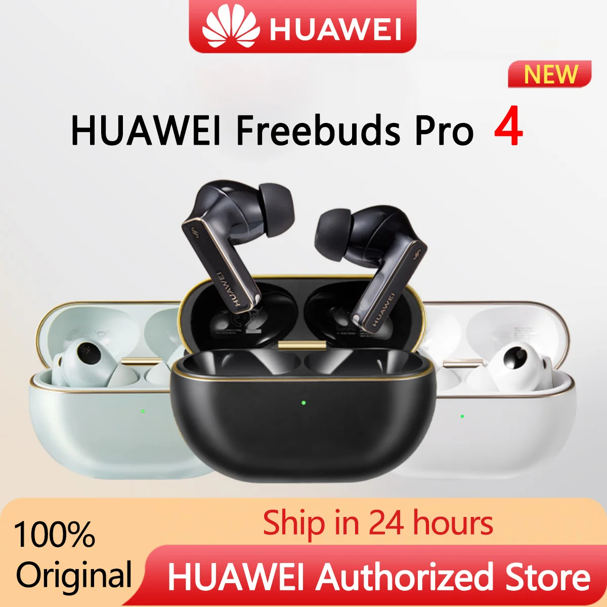 HUAWEI FreeBuds Pro 4 High-resolution lossless sound quality Bluetooth 5.2 Supports active call noise reduction