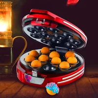 Vintage metal red electric frying pan Cake Pop Round ball breakfast maker Cake maker 1
