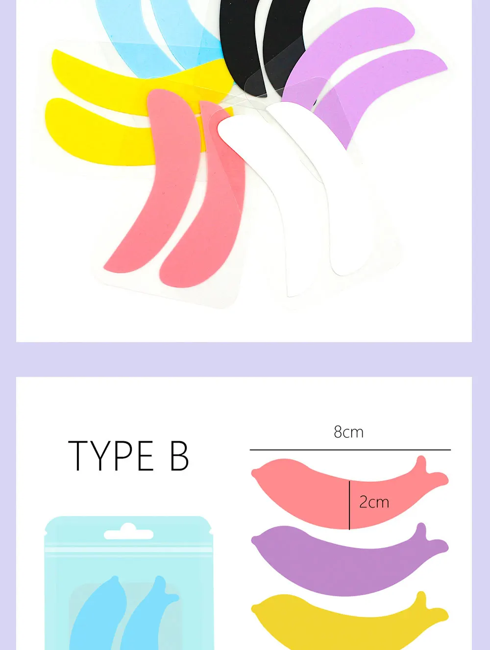 NICOO Wiederverwendbare Silikon-Augenklappen, Wimpernverlängerungs-Patch, Make-up-Tools, Wimpernlift-Pads, Silikon-Augenpads für Wimpernverlängerung – Detail 6