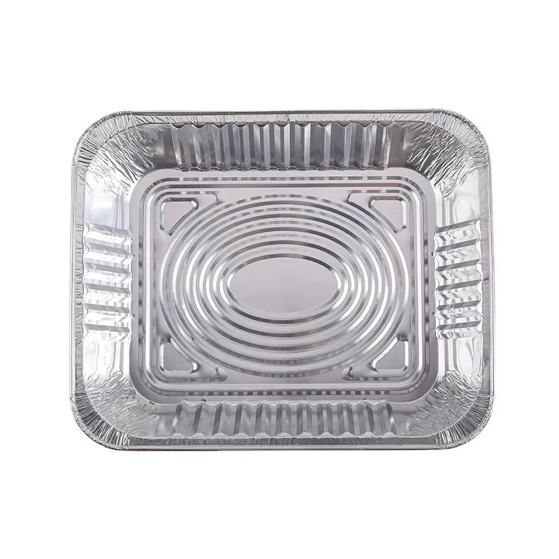 1000Pcs Aluminum Foil Pan Disposable Thickened Food Container BBQ Tray Takeaway Packing Boxes For Kitchen Cooking Baking