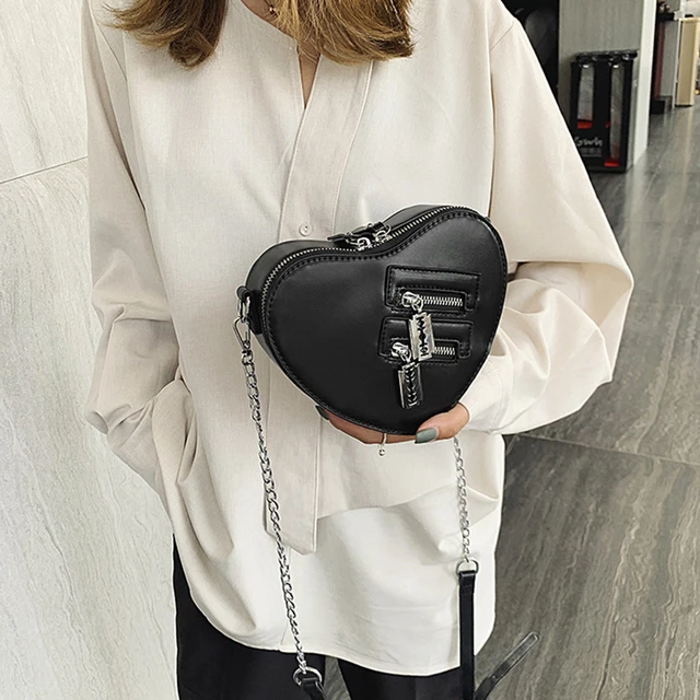 Heart Blade Zipper Chain Crossbody Bags Women Purses And Handbag for Women  Girl Casual Shoulder Purses Handbags Purse Clutch Bag - AliExpress