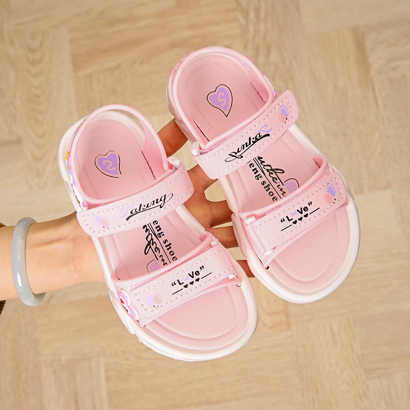 Trendy Cute Cartoon Open Toe Sandals For Girls, Breathable Lightweight Wear-resistant Sandals For Spring And Summer 5