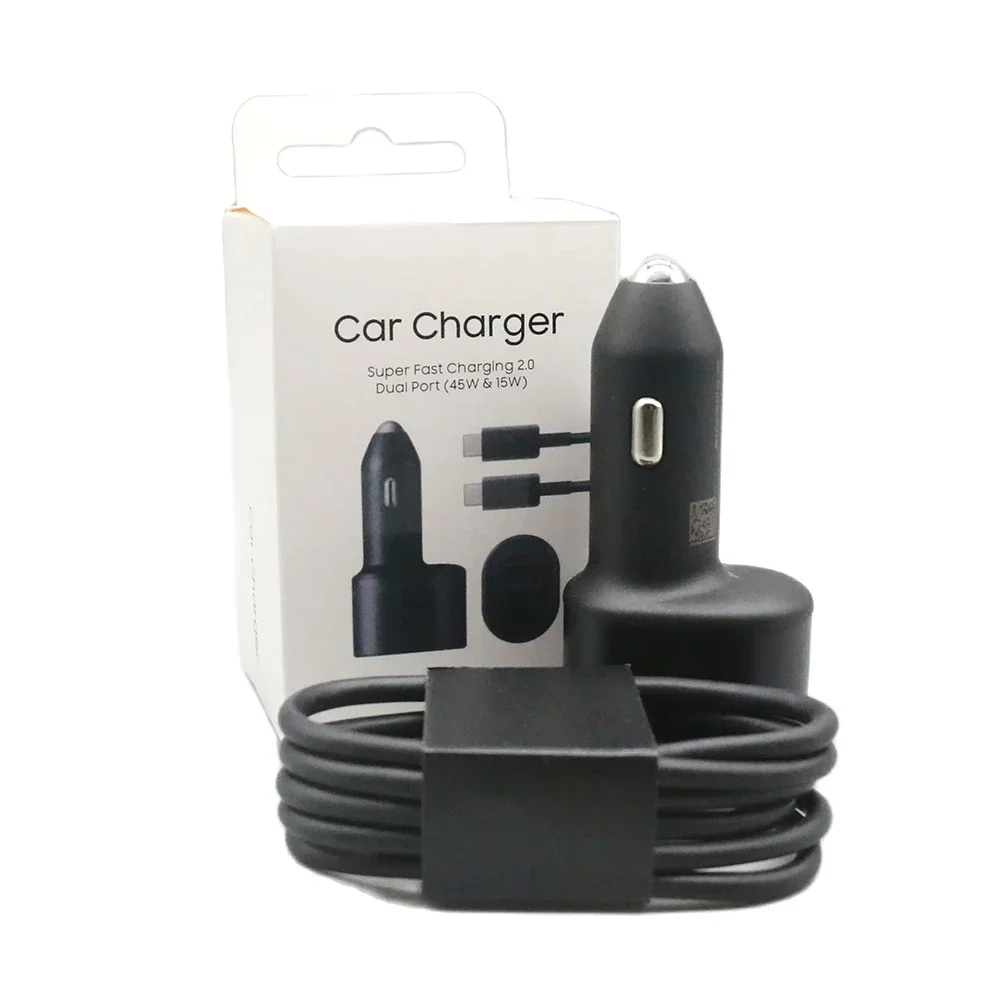 

Автомобильное зарядное устройство с двумя USB-портами, 45 Вт, 15 Вт