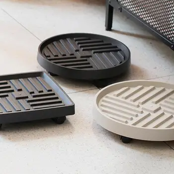 Flower Pot Rack With Wheels Multifunctional Mobile Flower Pot Tray Thickened Sturdy And Durable Flower Pot Tray Garden Supplies