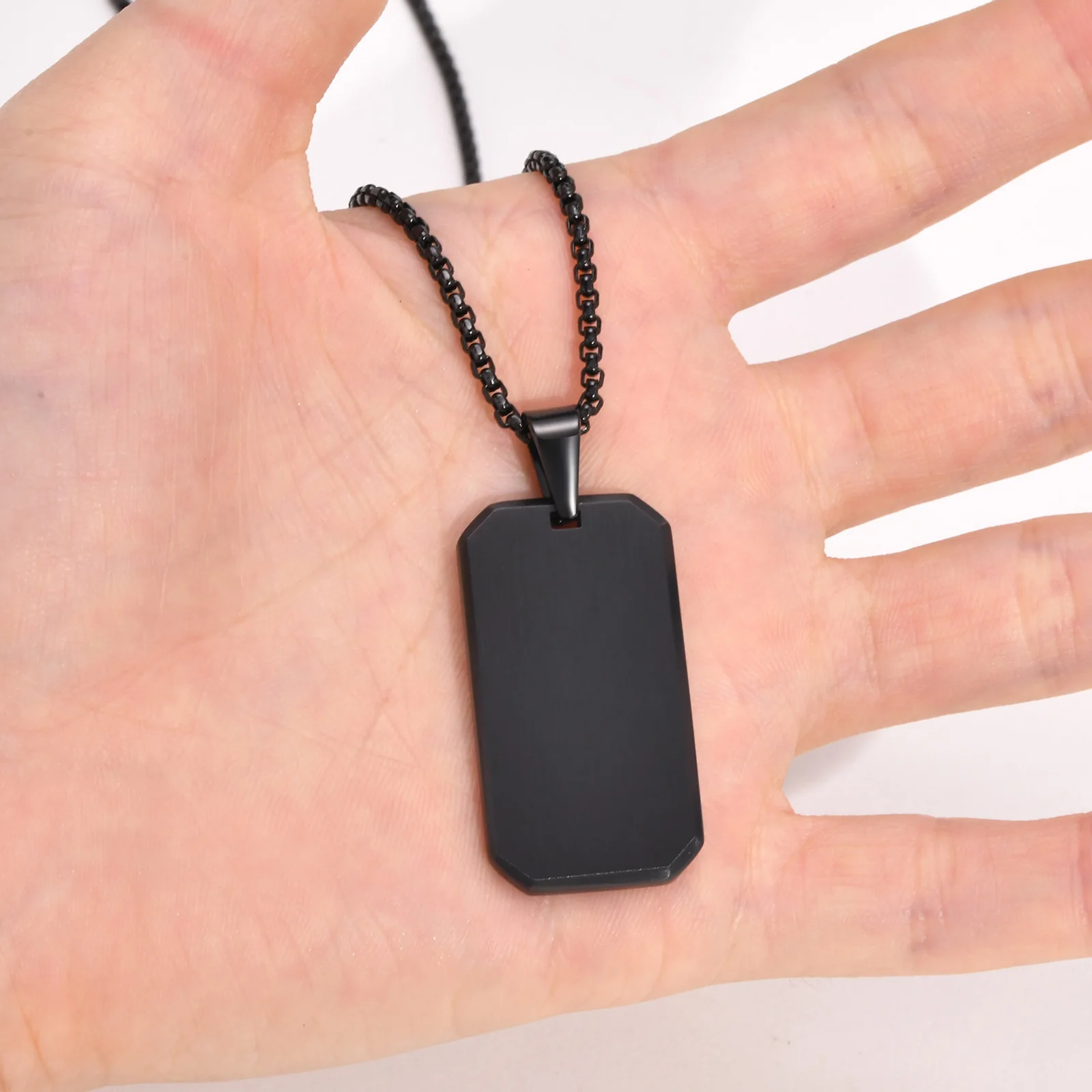 Hand Stamped Dog Tag Graduation Stainless Steel Pendant Vnox