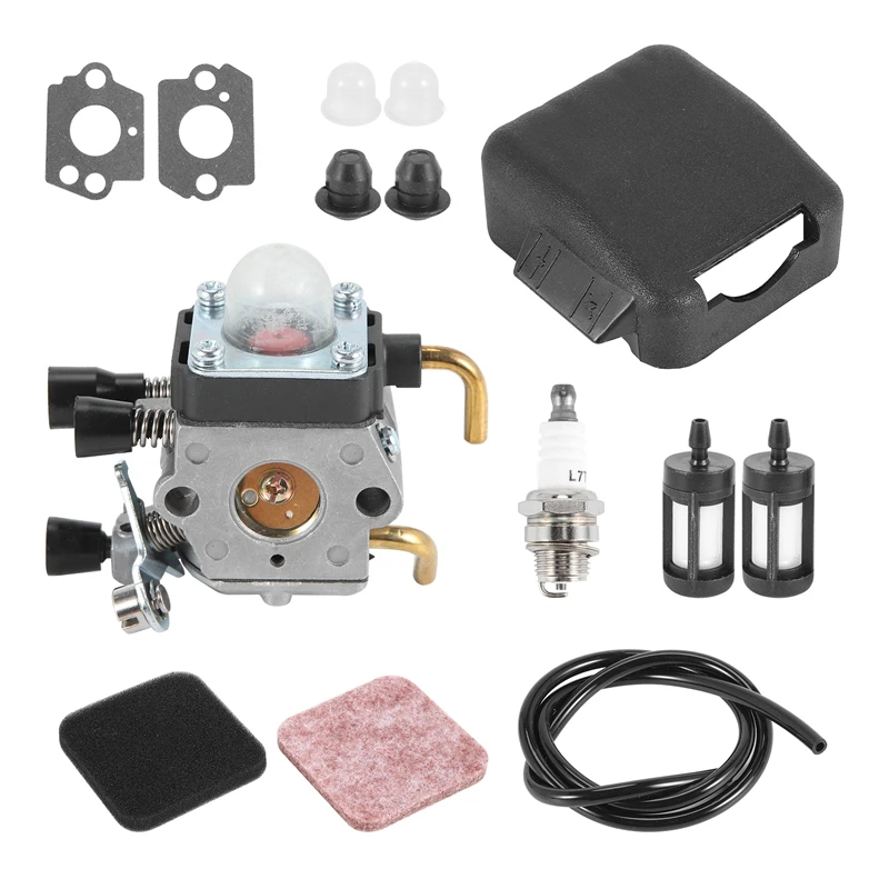 Carburatore Fs85 + Coperchio Filtro Aria Per Stihl Fs75 Fs80 Fs 85 Km80 Km85 Fc75 Decespugliatore Decespugliatore Kit Di Messa A Punto