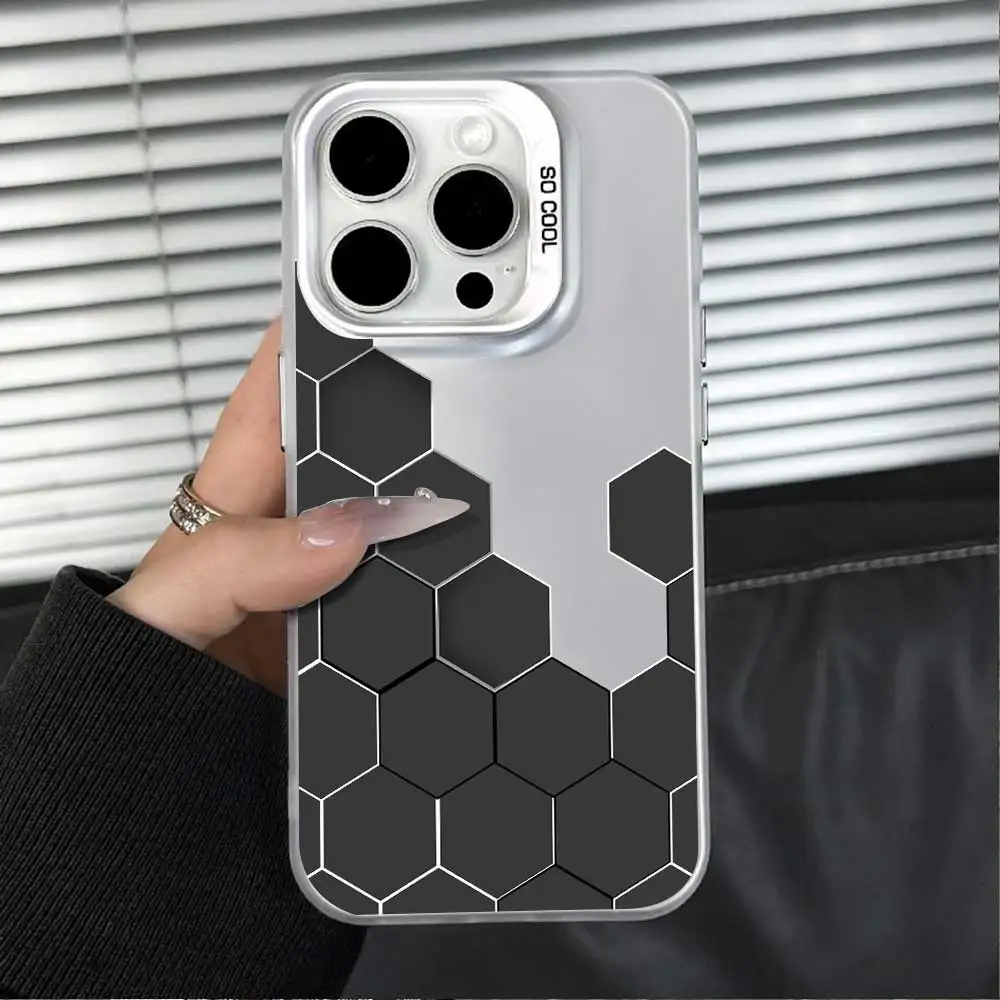 Sleek Silver IMD Phone Case - Stylish Protection