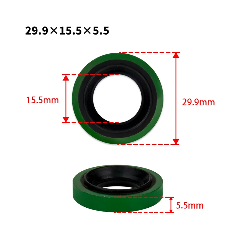 ( 29.9 x 15.5 x 5.5 mm ) Compressor Seal Washer Gasket for GM (General Motors) Cars