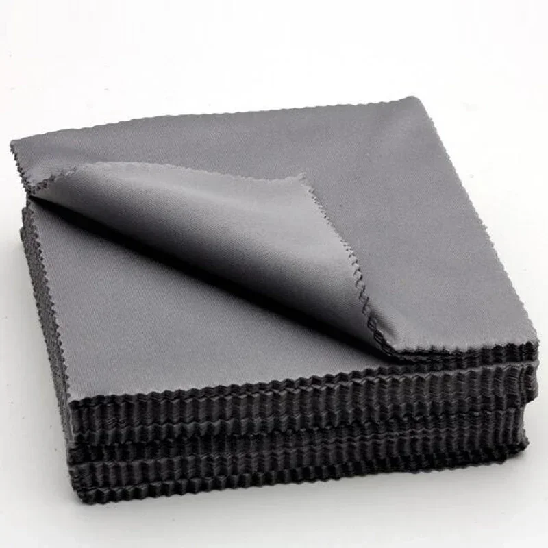 Eyeglass Cleaning Cloth 5/10/20/pcs/lot Black Microfiber Square 13*13cm Sunglasses Eyewear Clean Lens Accessories