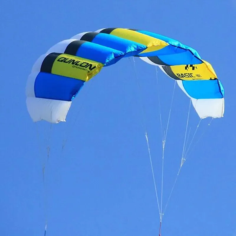 Spedizione Gratuita Dual Line Aquiloni Per Adulti Flying Rainbow Sports Beach Stunt Kite Outdoor Kitesurf Power Paracadute Cerf Volant