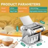 Electric Family Pasta Maker Machine Noodle Maker Pasta Dough Spaghetti Roller Pressing Machine Stainless Steel 135W for Home Use 5