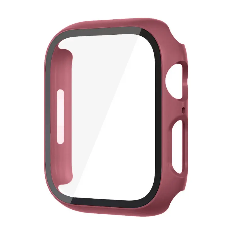 Durable Glass Case for Apple Watch - PC Screen Protector Cover and Accessories