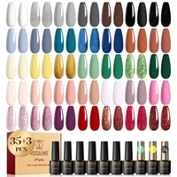 Rosalind Nude Pink Mixed Gel Nail Polish Set 38Pcs/Set Glass Bottle Cured UV Lamp For Nail Art Professional Beauty Nail Supplies 2