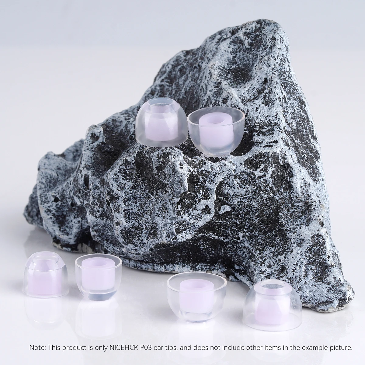 NICEHCK P03 Transparent Liquid Silicone Noise-Canceling Ear Tips - Soft and Safe Earphone Accessories