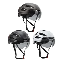 CJD XXL Adult Helmet Bike Helmet with USB Rechargeable Rear Light Detachable Magnetic Goggles for Men Women Cycling 1