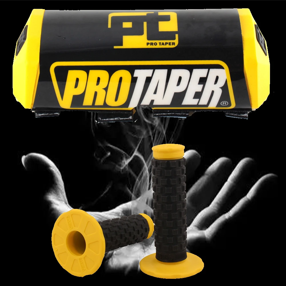 

FOR 1-1/8 handle bar motorcycle Dirt bike pit bike Handle Grips with Pro Taper Handlebar Pad Fat Bar Chest Protector Cross