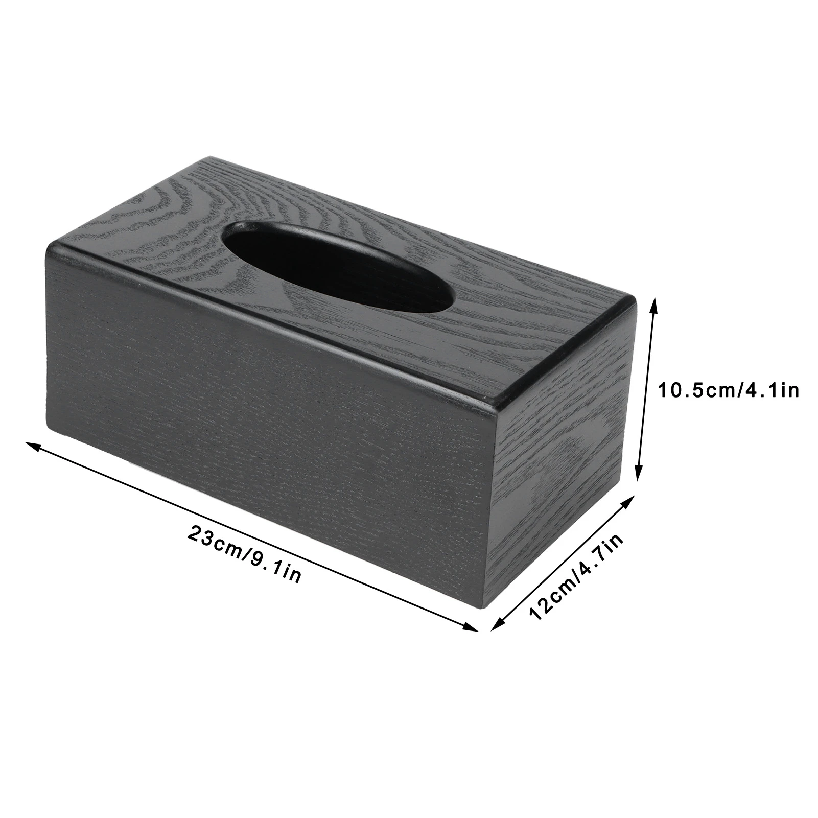 Black Wooden Tissue Box Napkin Case Elegant  Tissue Holder for Home Hotel Living Room Napkin Box Tissue Box Tissue Holder 2