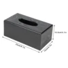 Black Wooden Tissue Box Napkin Case Elegant  Tissue Holder for Home Hotel Living Room Napkin Box Tissue Box Tissue Holder 2