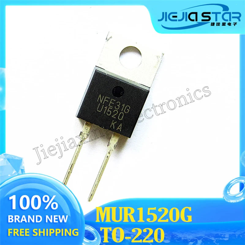 

MUR1520G U1520 TO220-2 Fast Recovery Diode 15A 200V 100% novo e original Eletrônica