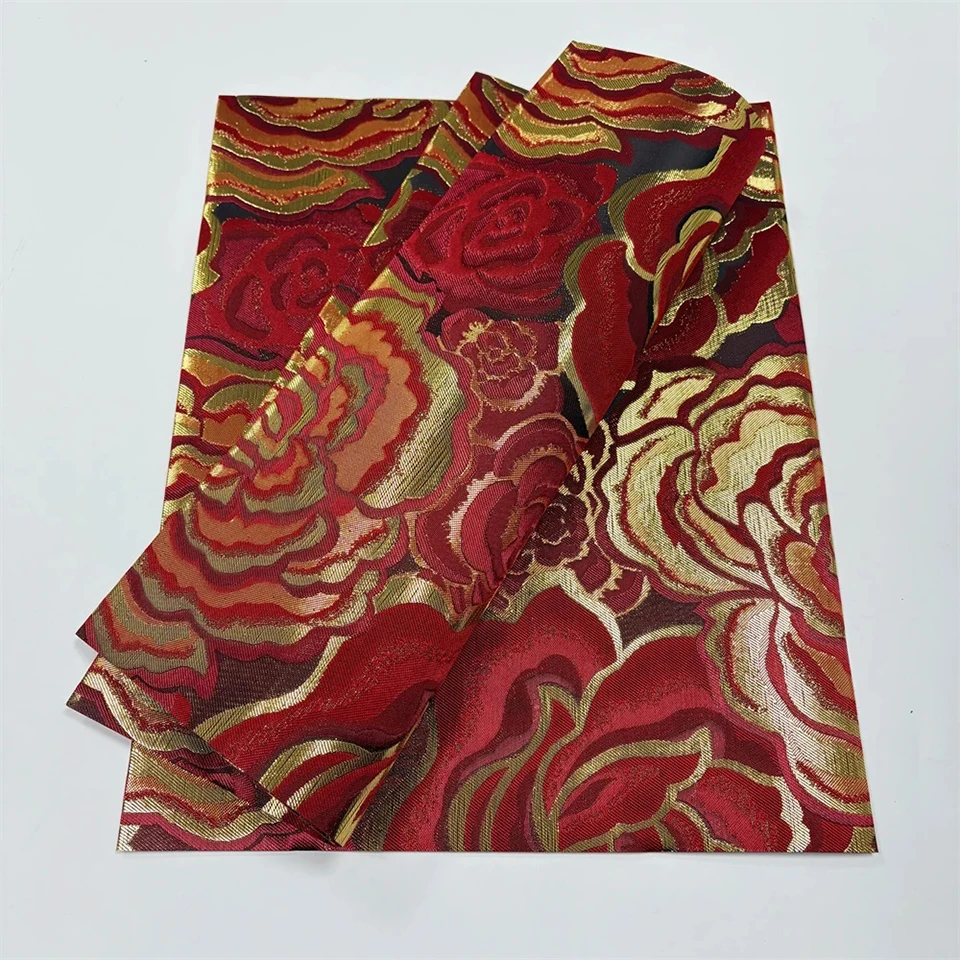 Elegant 3D Floral Headtie Gift Set 2pcs -2.5 Yards African Gele and Ipele for Nigerian Wedding, Anniversary,Celebration TXH-15-1 2