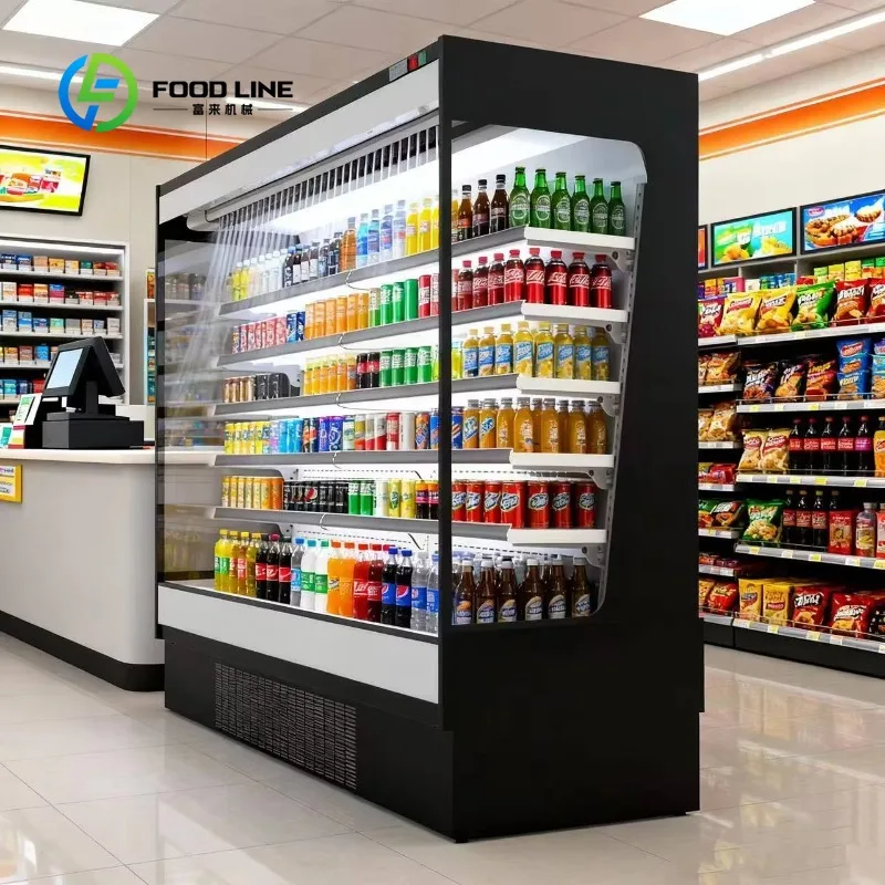 Customized Commercial Air Curtain Open Merchandiser Display Case Stable Suitable for Refrigeration Equipment Wholesalers 5