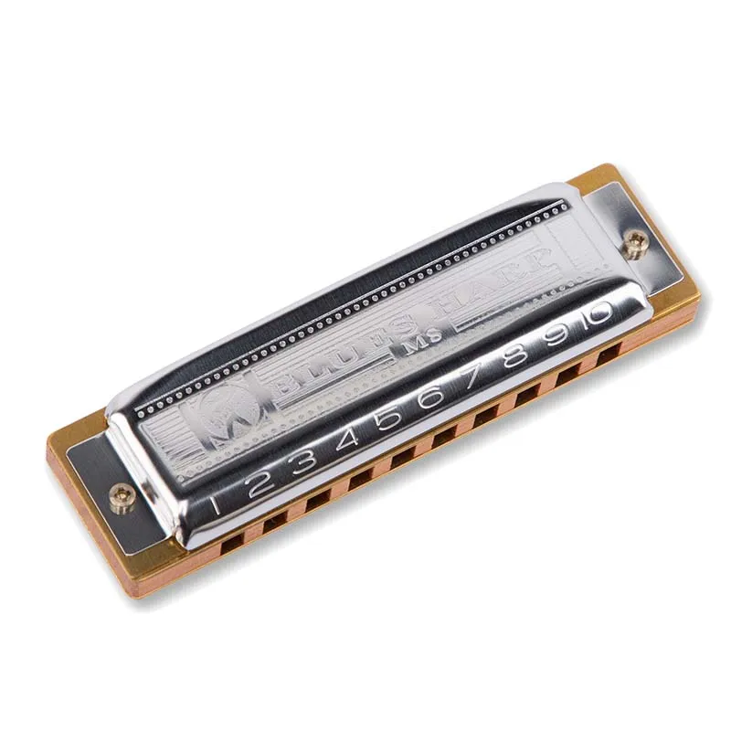 

Hohner-MS Blues Harp Diatonic Harmonica, Mouth Organ, Original, Key C Musical Instruments, 532, 20 tone, 10 Holes harp