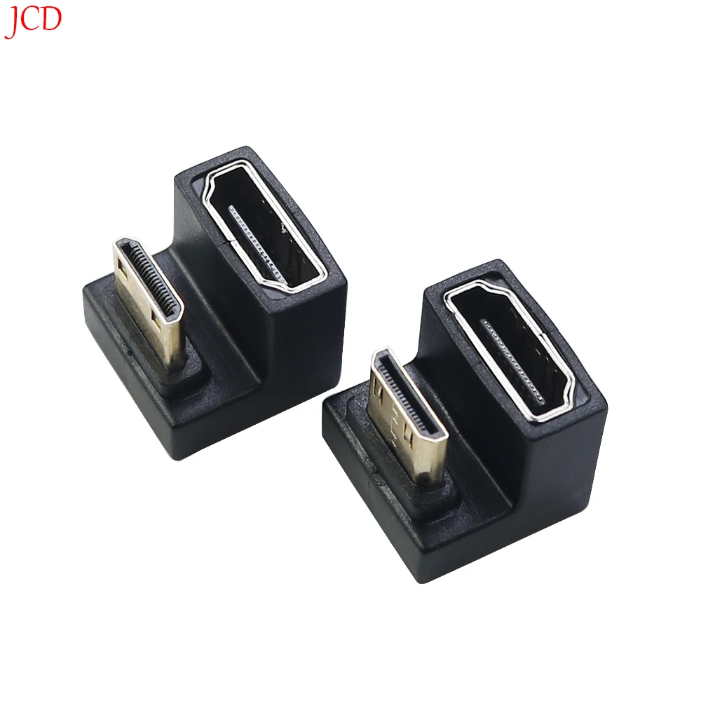 

1 Piece Mini HDTV Male to HDMI-compatible 2.1 Female Extension Adapter 360 Degree Angled U-shaped Converter 4K 8K 60Hz