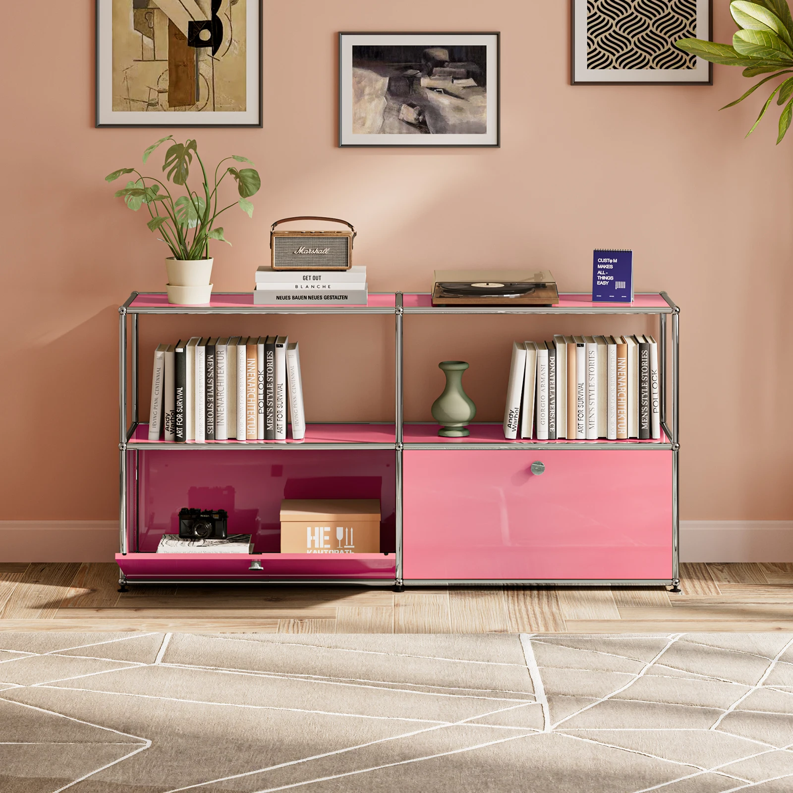 Pink 2 Layer 2 Door
