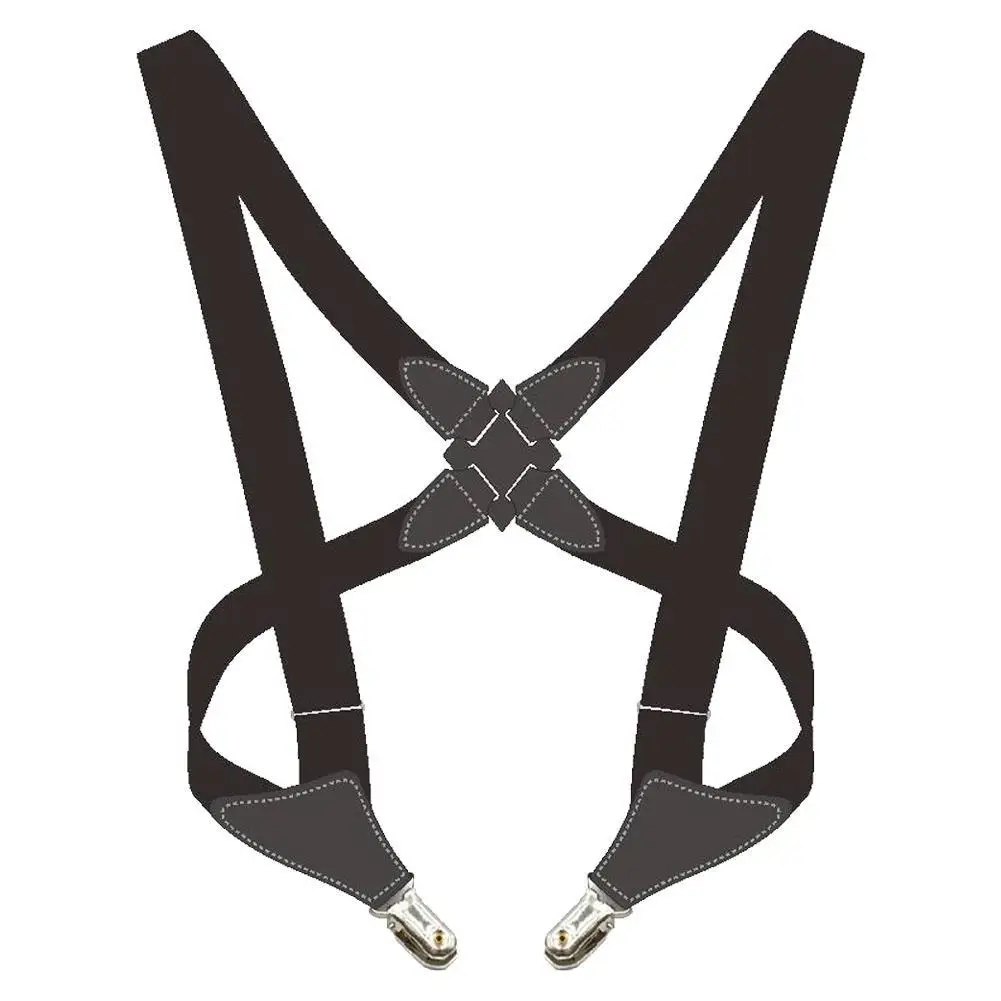Tirantes ajustables para hombre, tirantes Unisex en forma de X, tirantes con Clip para cinturón, accesorios de ropa de moda