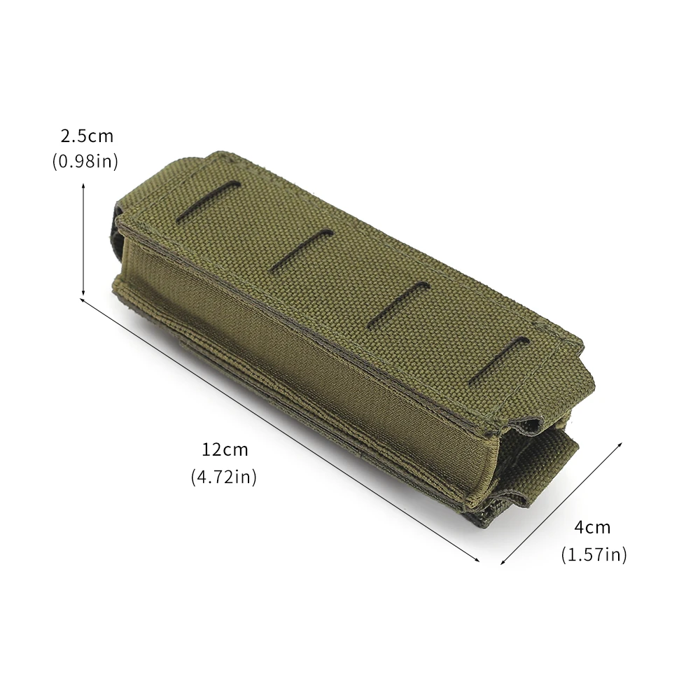 Laser Cut Molle 9mm Magazine Pouch for 17 M9 Single Mag Bag Flashlight Pouch Knife Holster Hunting Gear