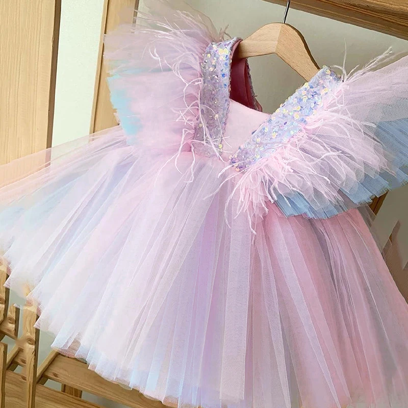 Disfraz De Princesa Unicornio MYRISAM Para Niñas - Con Diadema, De Tul Y Algodón, Ideal Para Fiestas