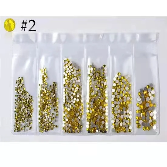 

ss3-ss10 Mix Size Super Glitter Cirtion Non Hot Fix Flat Back Glass Nail Art Rhinestones Cloth Bag Dress Decor