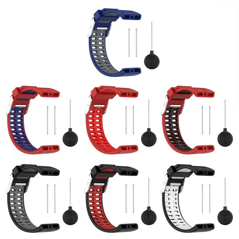 

Silicone Replacement Wrist Watch Band For Polars V 800 GPS Smartwatch Soft Adjustable Sports Bracelet Strap With Tools