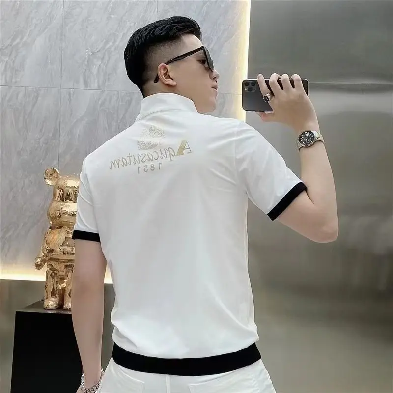 Men Casual Short Sleeved Shirt Spring Summer