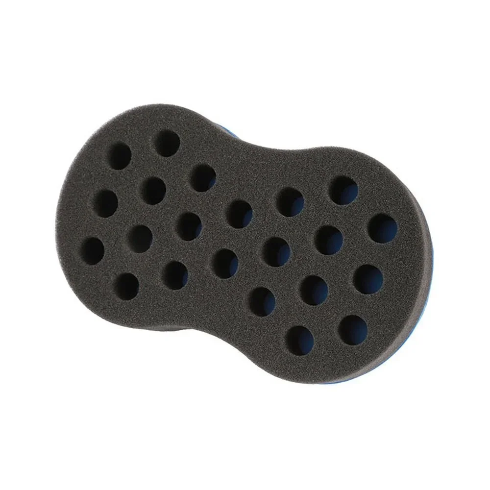 Curly Hair Styling Sponge Brush Double Sided  Sponge Brushes Multi-holes Side Braid Twist Hair Curl Wave hair brush for Afico 4