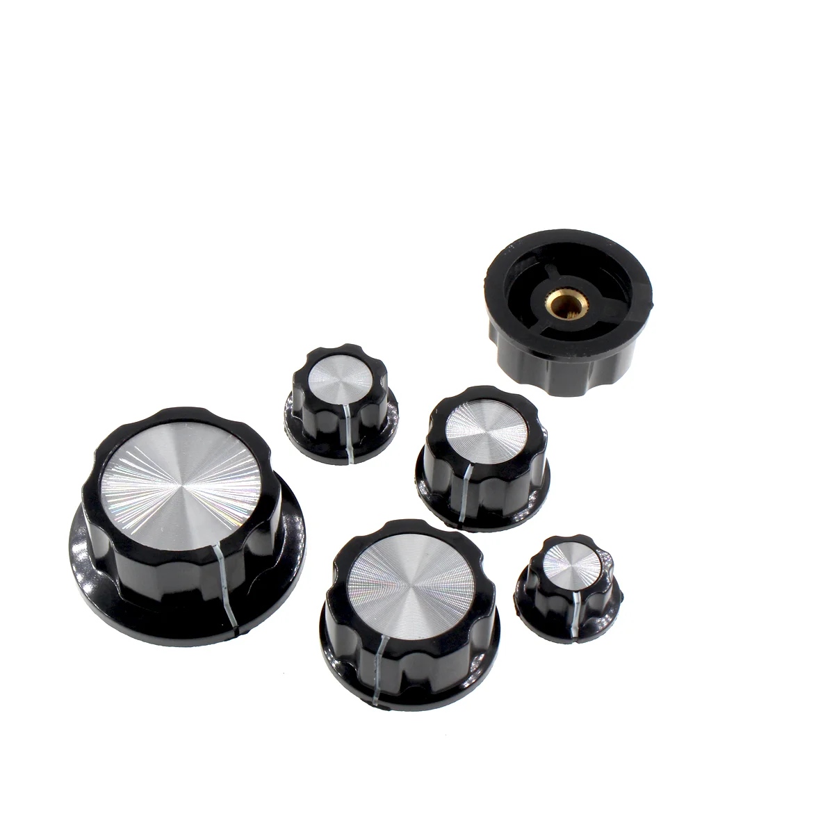 uxcell コントロールポット ポテンショメータノブ キャップ 10個入り 16mmトップ 6mmシャフト挿入直径 | uxcell japan 10個 K16-1 ポテンショメーター ベークライトノブ ポテンショメーター キャップ ノブ キャップ ポテンショメーター ハンドル