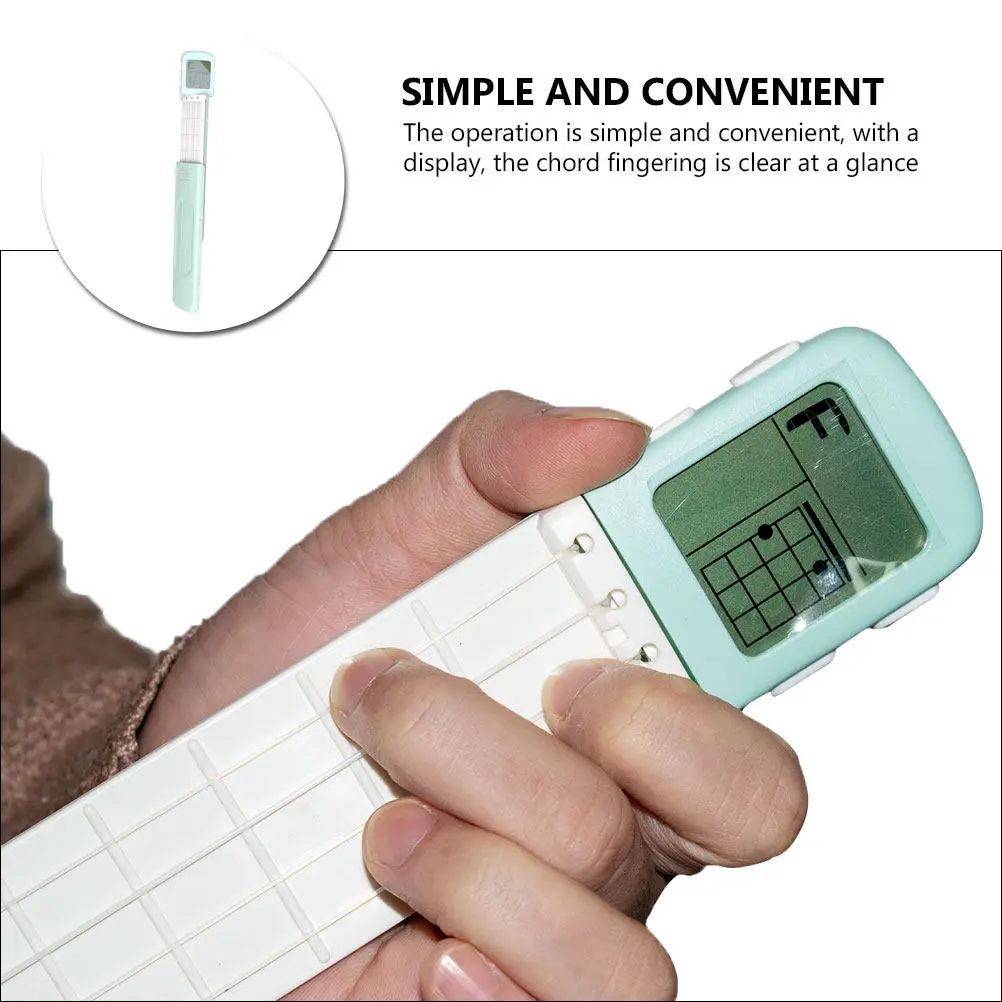 초보자를 위해 설계된 1Pcs 우쿨렐레 코드 트레이너 도구 휴대용 손가락 배치 보조 도구 스트링 음악 지원