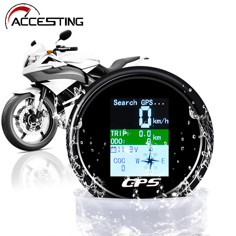 85mmDigitalGPSSpeedometerGaugeMPHKnotsKmhAdjustedSpeedGauge